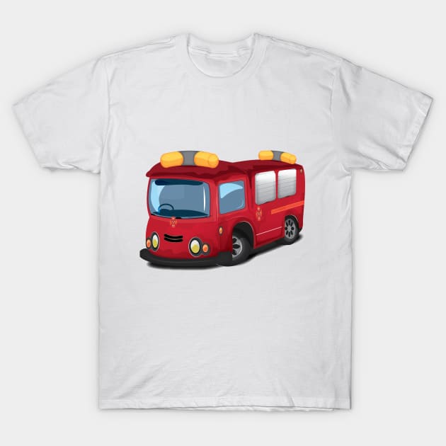 Fire Engine T-Shirt by nickemporium1